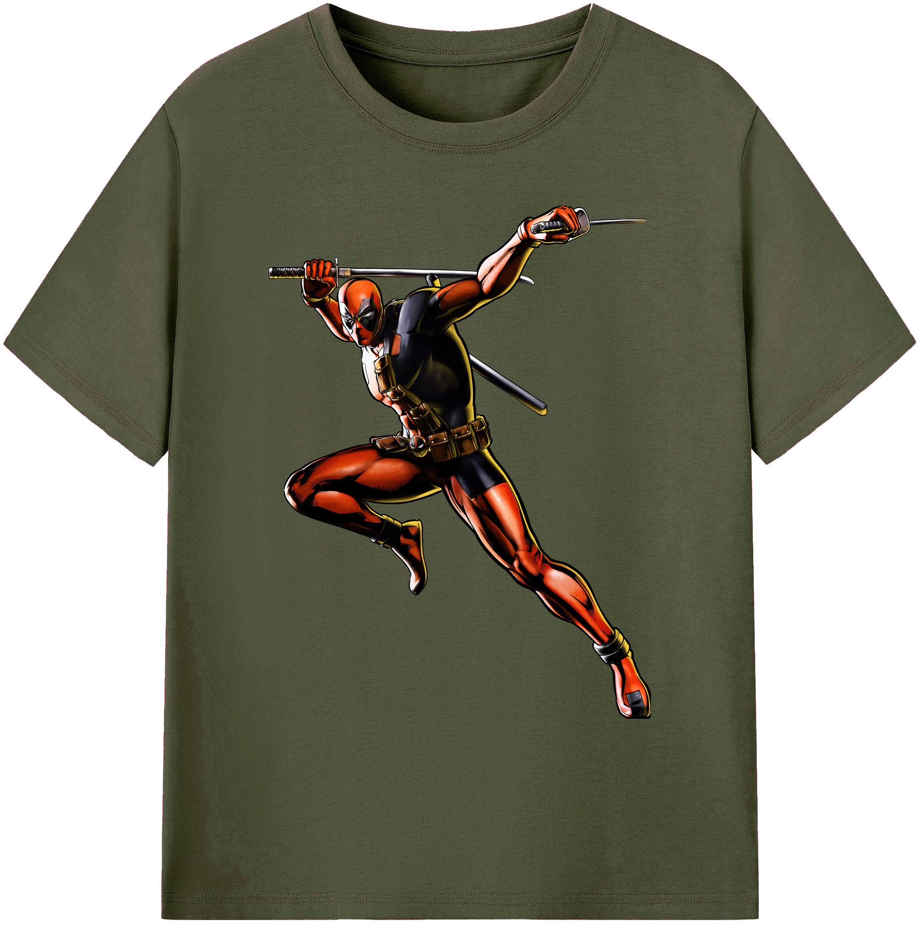 （画像用） Deadpool デッドプール 綿100％ メンズ半袖Tシャツ｜肌触りやわらか＆通気性